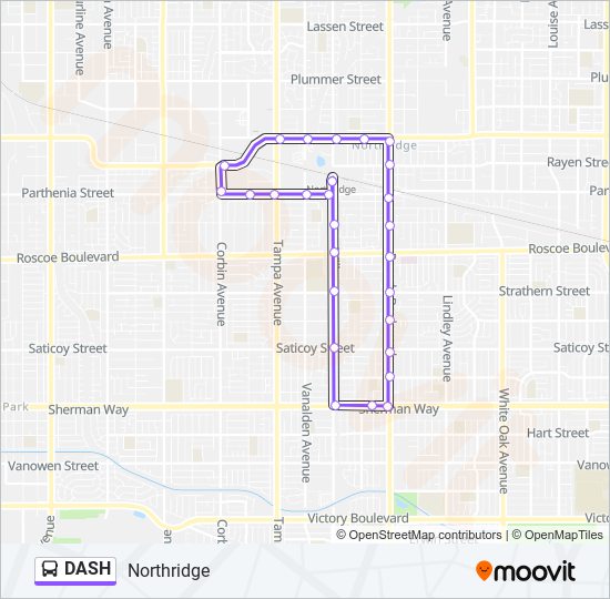 DASH bus Line Map