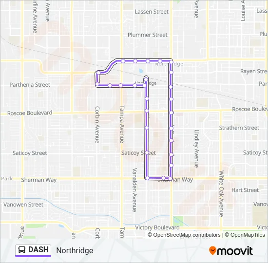 DASH Bus Line Map