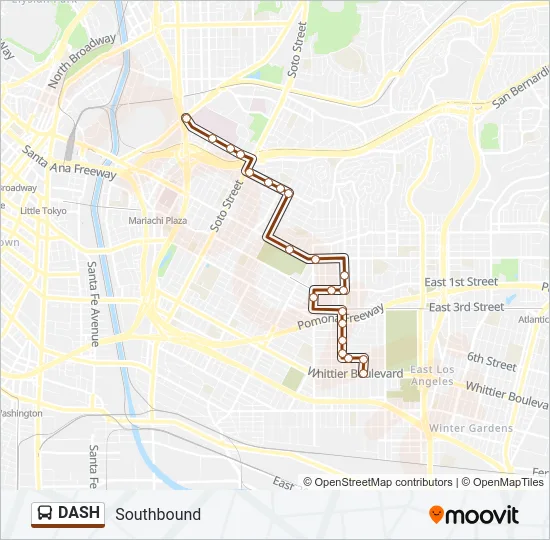 DASH Bus Line Map