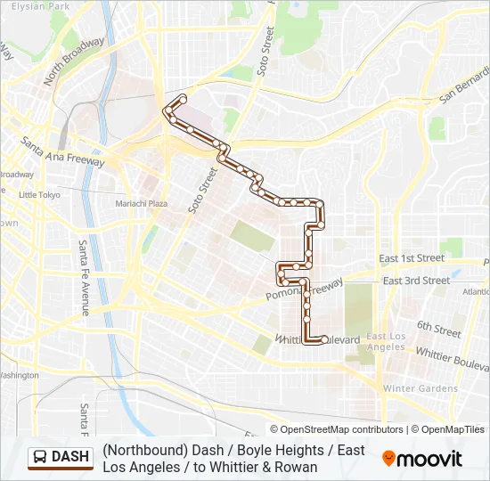 DASH Bus Line Map