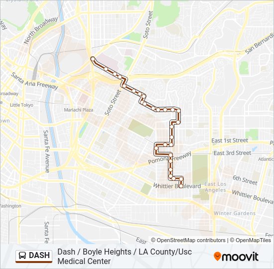 DASH Bus Line Map