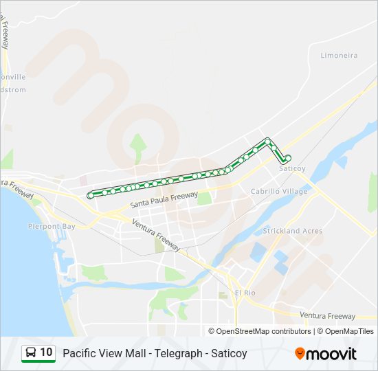10 Bus Line Map