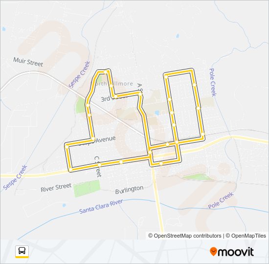 FILLMORE bus Line Map