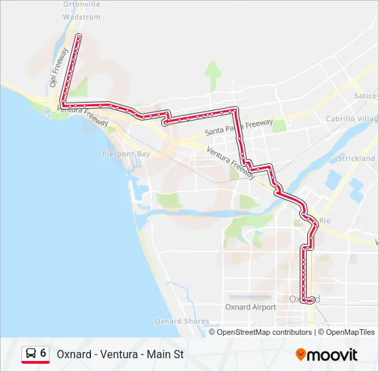 6 Bus Line Map