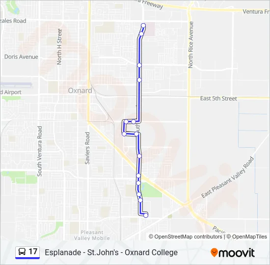 17 Bus Line Map