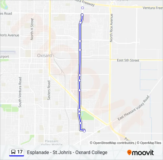 17 Bus Line Map