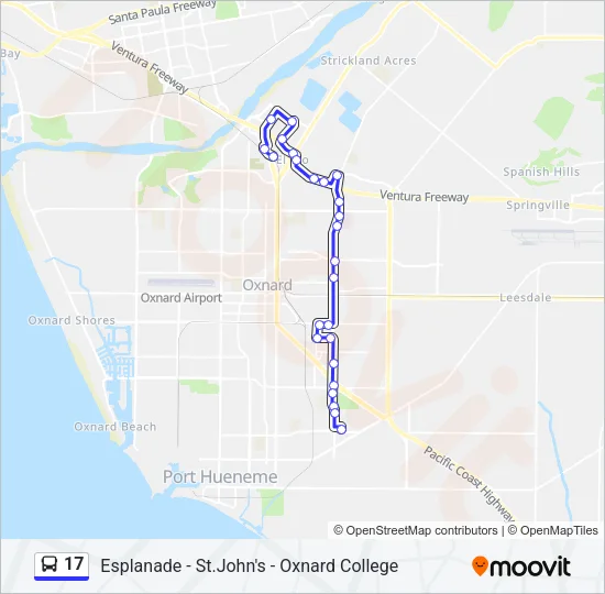 17 Bus Line Map