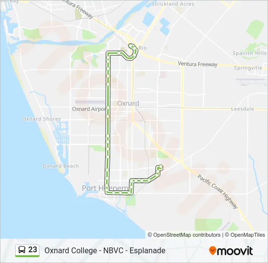 23 Bus Line Map