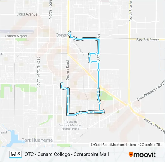 8 Bus Line Map
