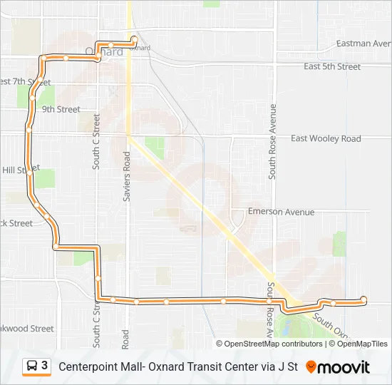 3 Bus Line Map