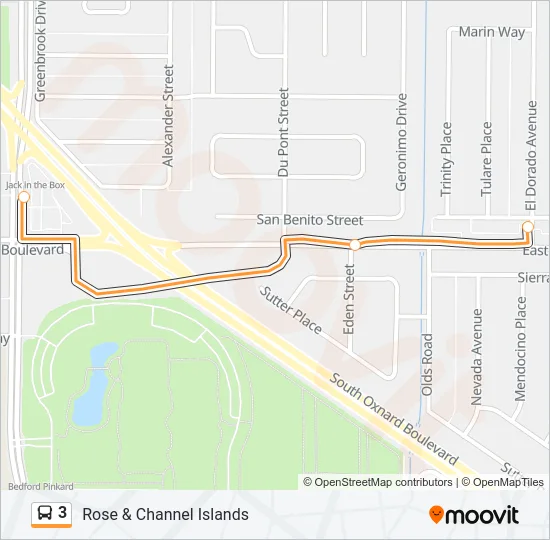 3 Bus Line Map