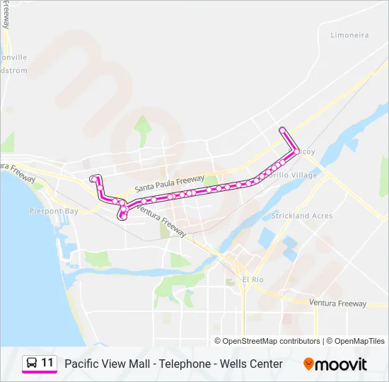 11 Bus Line Map