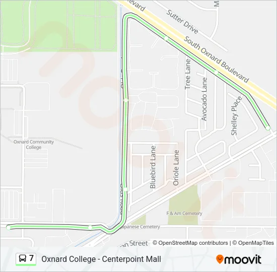 7 Bus Line Map