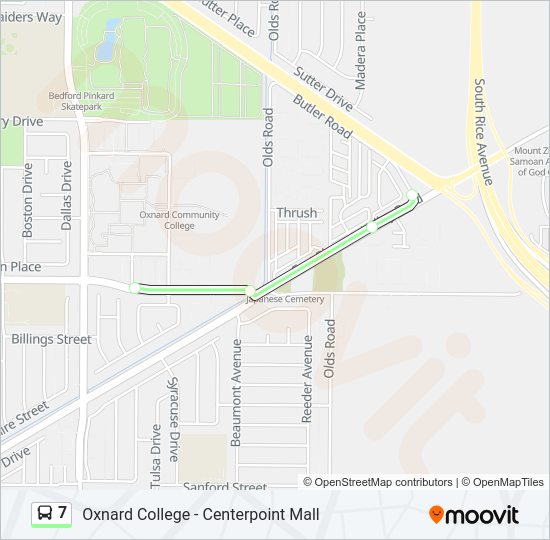 7 Bus Line Map