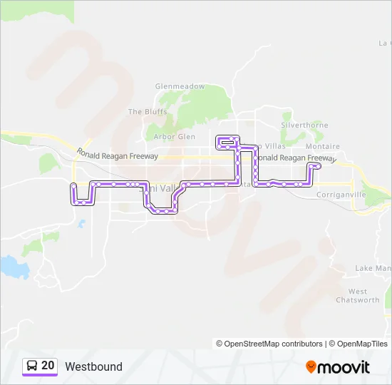 20 Bus Line Map