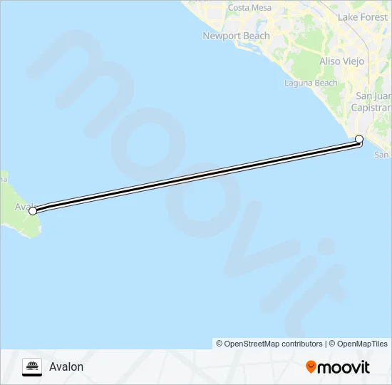 CATALINA EXPRESS Ferry Line Map