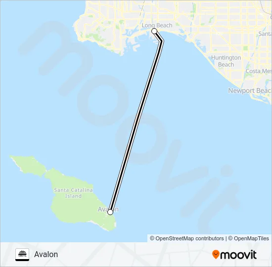 CATALINA EXPRESS Ferry Line Map