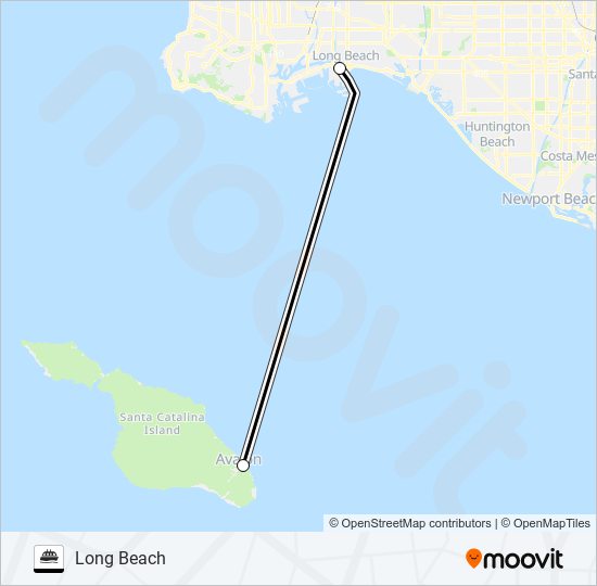 CATALINA EXPRESS ferry Line Map