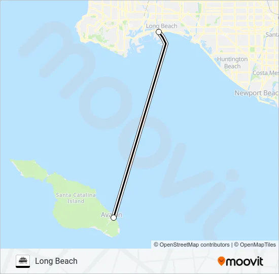 CATALINA EXPRESS Ferry Line Map