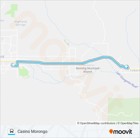 CASINO EXPRESS bus Line Map