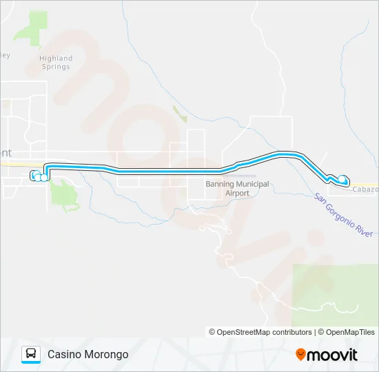 CASINO EXPRESS Bus Line Map