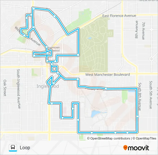 I-LINE SHUTTLE Bus Line Map