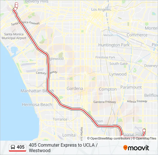 405 Bus Line Map