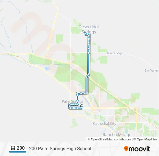 200 Route: Schedules, Stops & Maps - 200 Palm Springs High School (Updated)