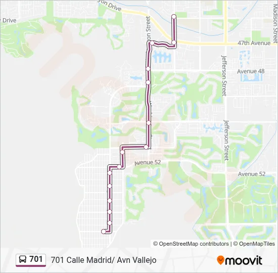 701 Route: Schedules, Stops & Maps - 701 Calle Madrid/ Avn Vallejo ...
