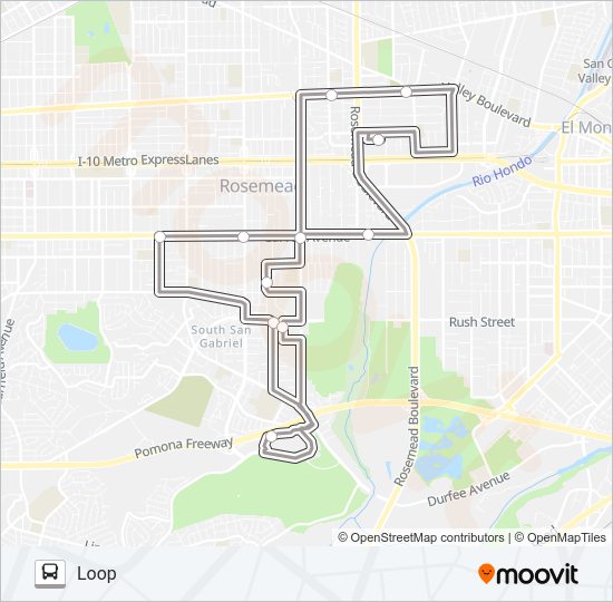 ROUTE 1 Bus Line Map