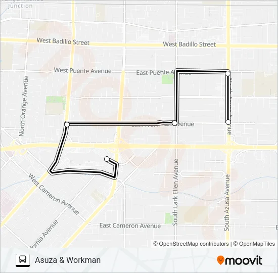 RED LINE Bus Line Map