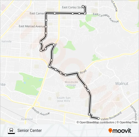GREEN LINE Bus Line Map