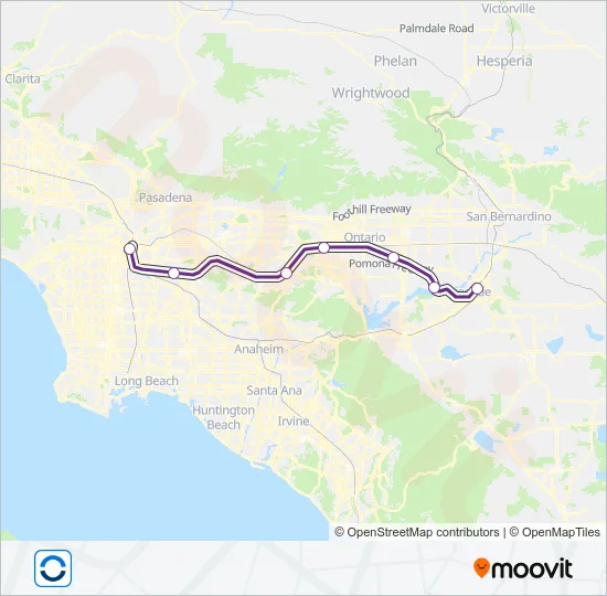 RIVERSIDE LINE Train Line Map