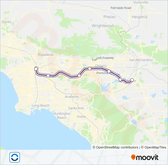 RIVERSIDE LINE Train Line Map