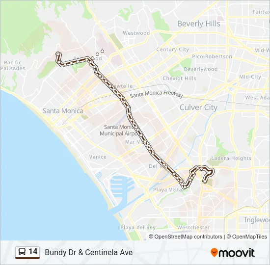 14 Bus Line Map