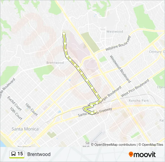 15 Bus Line Map