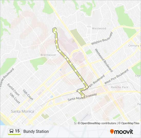 15 Bus Line Map