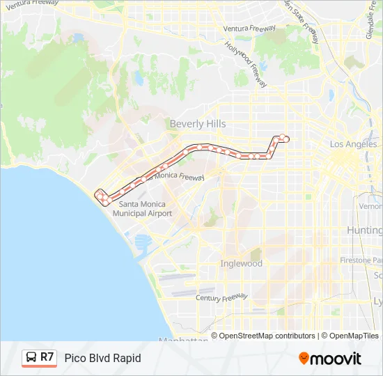 R7 Bus Line Map