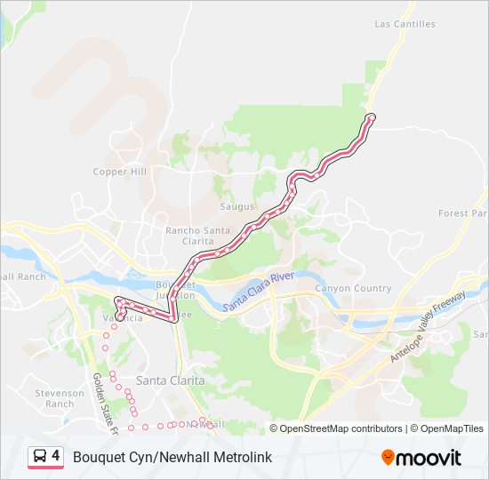 4 bus Line Map