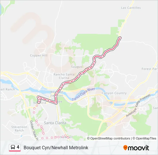 4 Bus Line Map