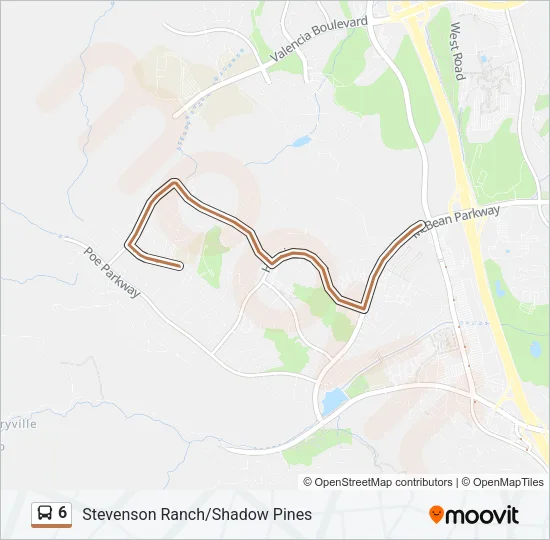 6 Bus Line Map