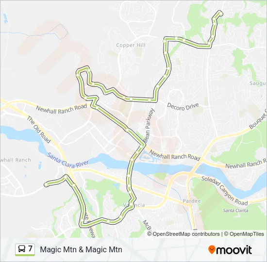 7 Bus Line Map