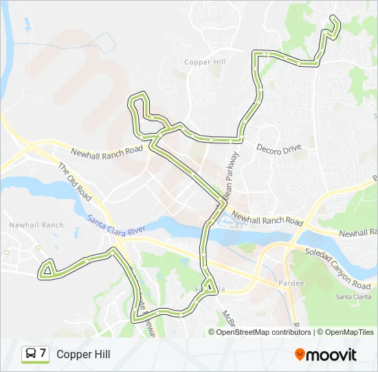 7 Bus Line Map