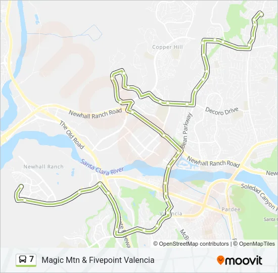 7 Bus Line Map