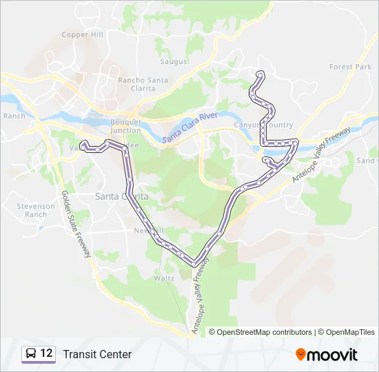 12 Bus Line Map