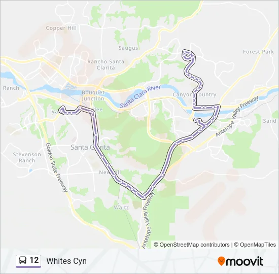 12 Bus Line Map