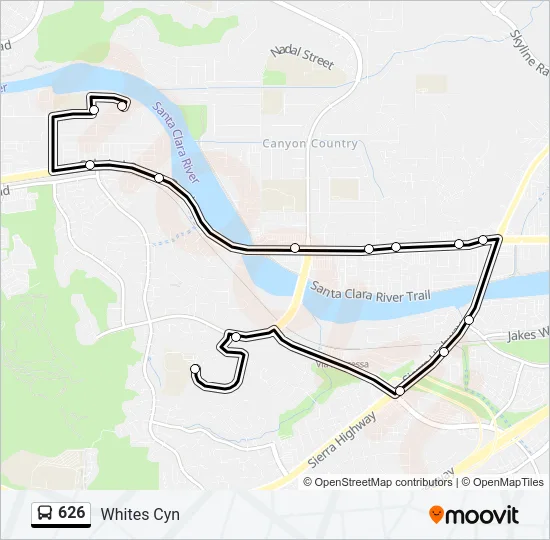 626 Bus Line Map