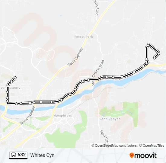 632 Bus Line Map