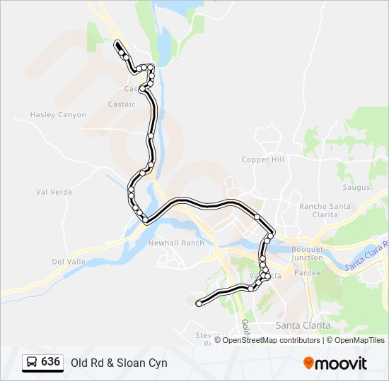 636 bus Line Map