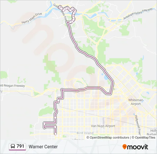 791 Bus Line Map